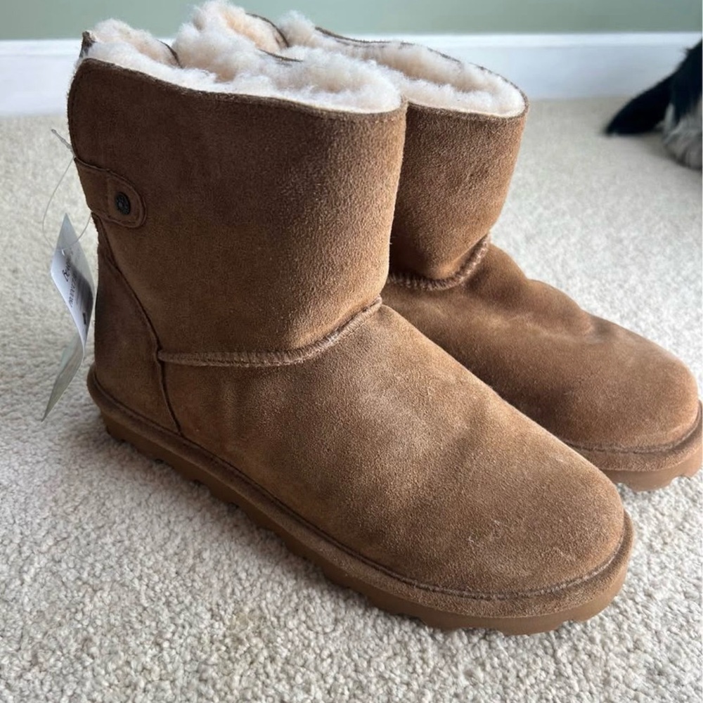 Cozy Tan Suede Boots NWT